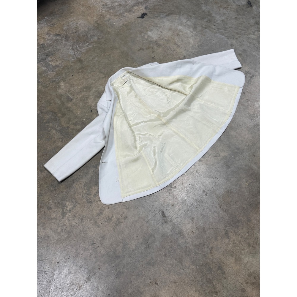 Vintage Levi Strauss & Co White Blazer Jacket Two Button Patch Pockets Womens M - Picture 6 of 16